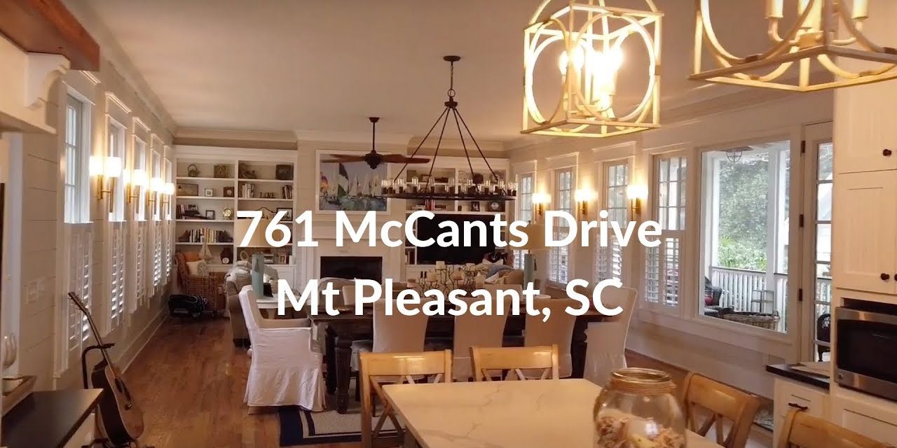 761 McCants Drive Home Tour – Mt. Pleasant SC (IPhone Tours with Bob)