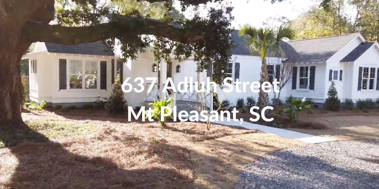 637 Adluh Street – Mt. Pleasant SC  (IPhone Tours with Bob)