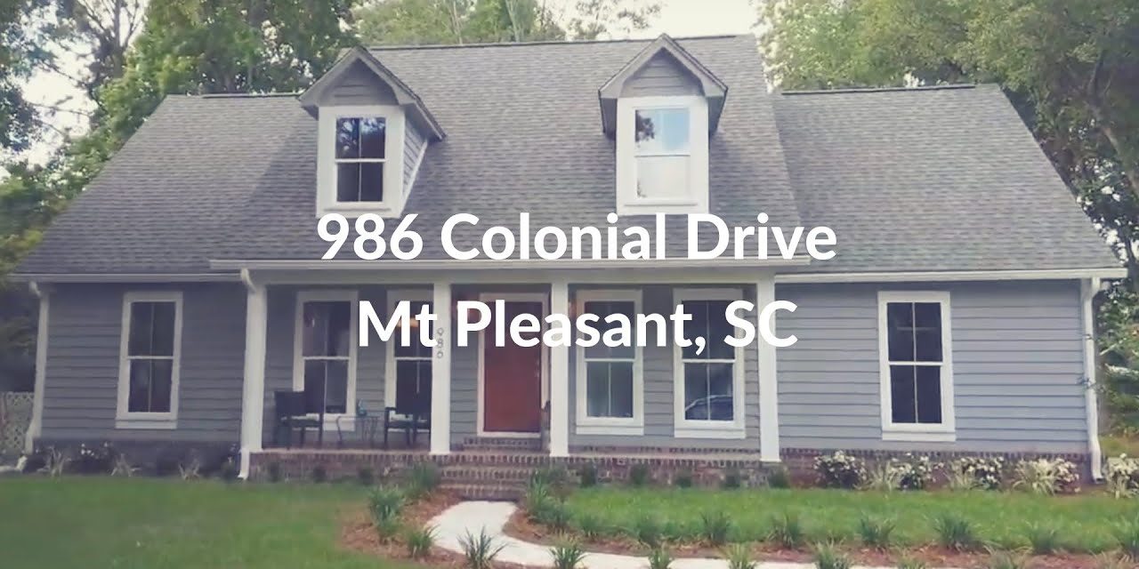 986 Colonial Drive – Mt. Pleasant SC (IPhone Tours with Bob)