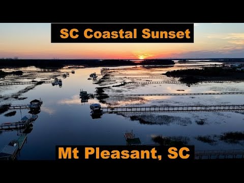 Mt Pleasant Tidal Creek Sunset – Views out to Daniel Island